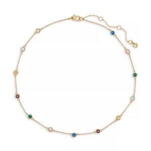 KATE SPADE GOLD MULTI SET IN STONE NECKLACE NWT